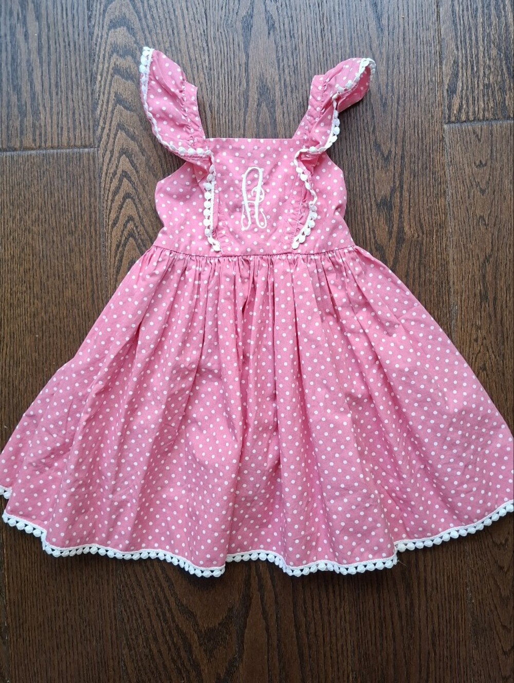 Kellys Kids Pinafore Dress Monogram